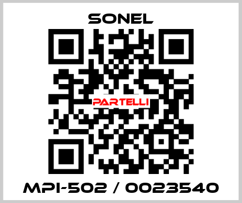 MPI-502 / 0023540 Sonel