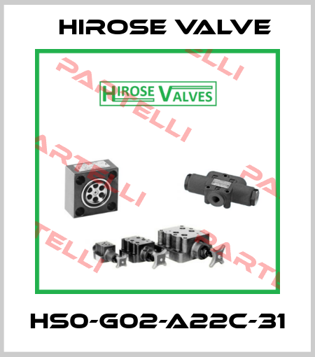 HS0-G02-A22C-31 Hirose Valve