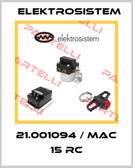 21.001094 / MAC 15 RC Elektrosistem