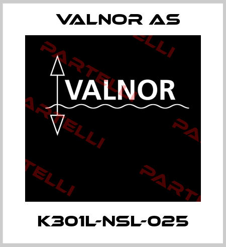 K301L-NSL-025 VALNOR AS