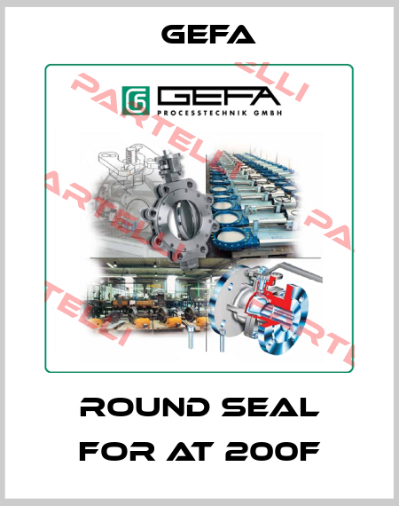 Round seal for AT 200F Gefa