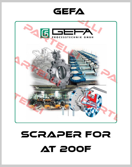 Scraper for AT 200F Gefa