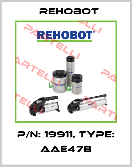 p/n: 19911, Type: AAE478 Rehobot