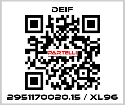 2951170020.15 / XL96 Deif