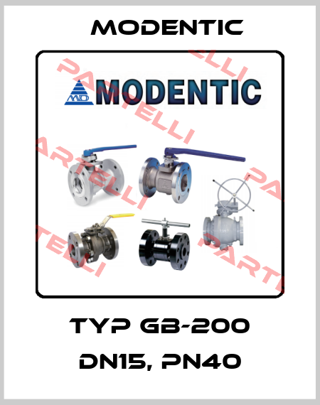 TYP GB-200 DN15, PN40 Modentic