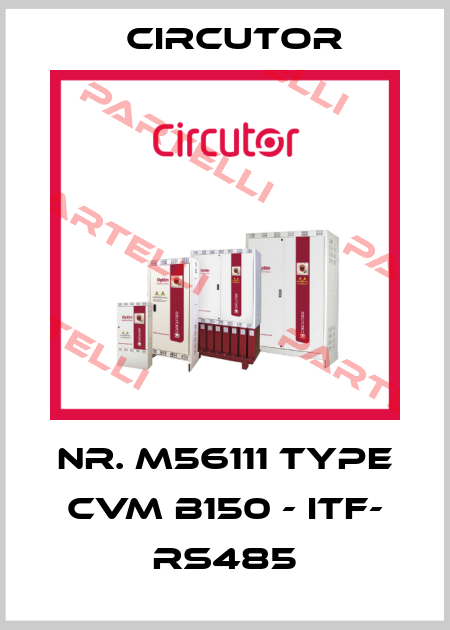 Nr. M56111 Type CVM B150 - ITF- RS485 Circutor