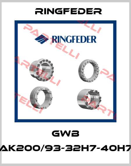 GWB AK200/93-32H7-40H7 Ringfeder