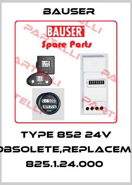 Type 852 24V DCobsolete,replacement 825.1.24.000  Bauser