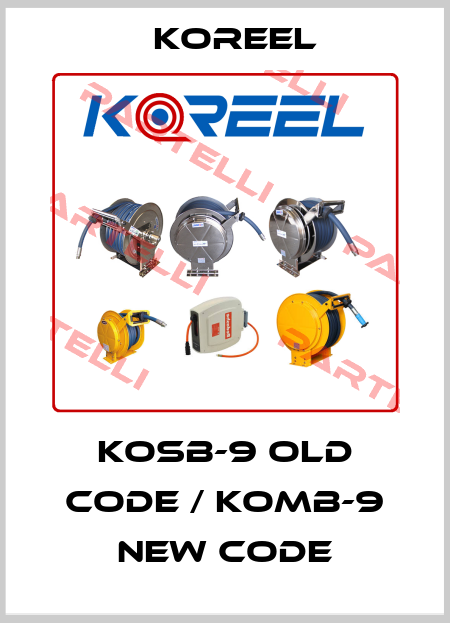 KOSB-9 old code / KOMB-9 new code Koreel