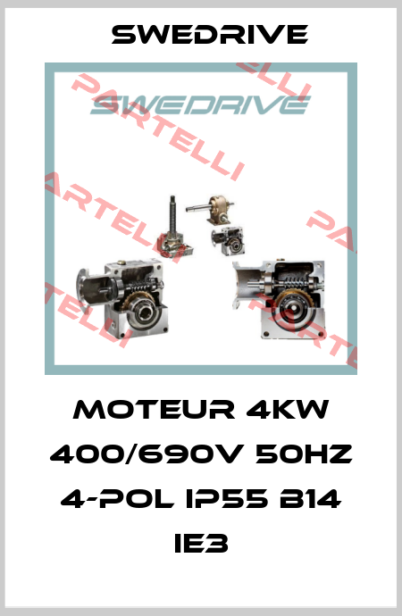 Moteur 4kw 400/690V 50Hz 4-pol IP55 B14 IE3 Swedrive