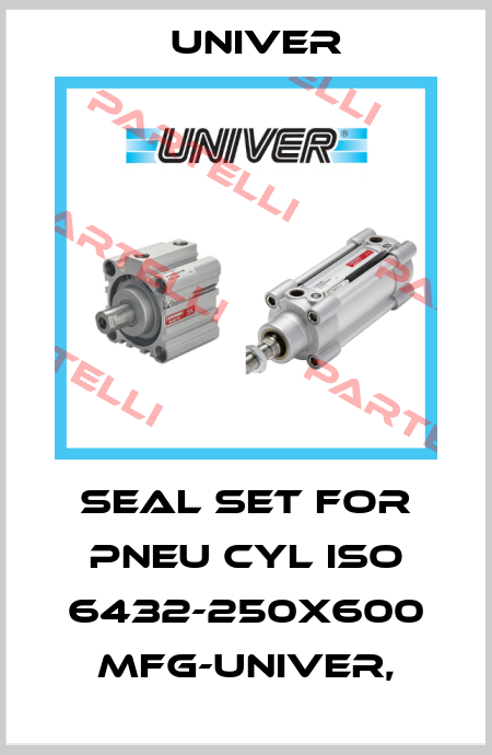 SEAL SET FOR PNEU CYL ISO 6432-250X600 Mfg-Univer, Univer