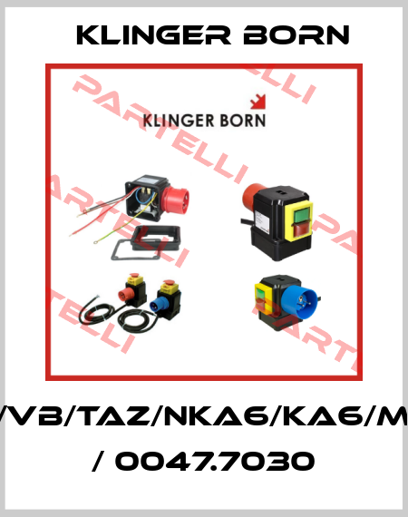 K700/VB/TAZ/NKA6/KA6/M12.5A / 0047.7030 Klinger Born