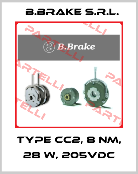 Type CC2, 8 Nm, 28 W, 205VDC B.Brake s.r.l.