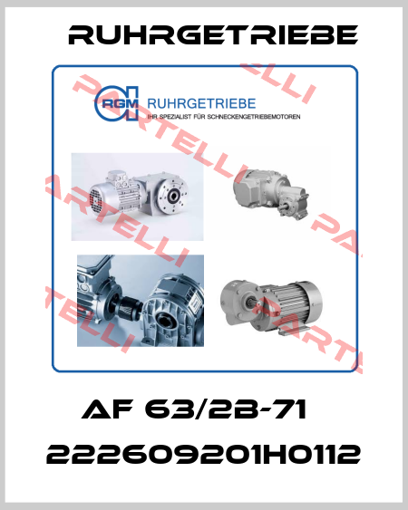 AF 63/2B-71   222609201H0112 Ruhrgetriebe