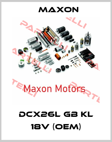 DCX26L GB KL 18V (OEM) Maxon