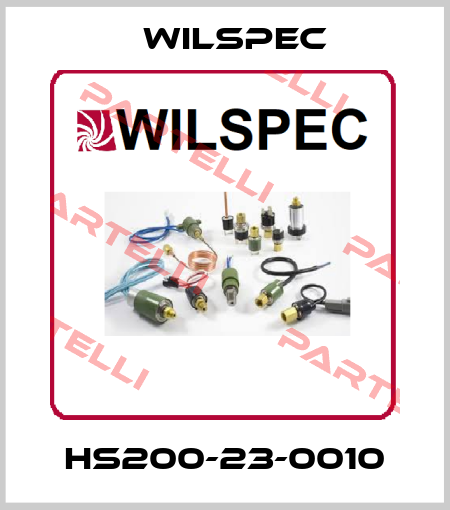 HS200-23-0010 Wilspec