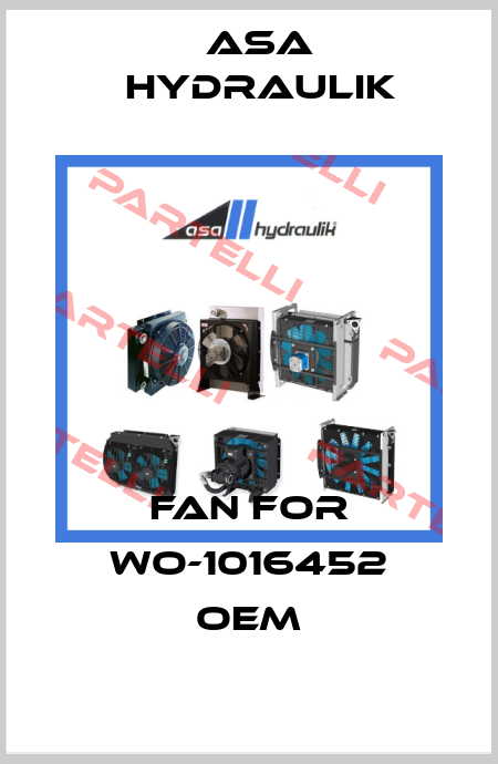 fan for WO-1016452 OEM ASA Hydraulik