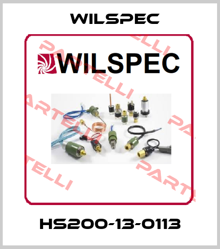 HS200-13-0113 Wilspec