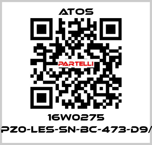 16W0275 DPZ0-LES-SN-BC-473-D9/E Atos