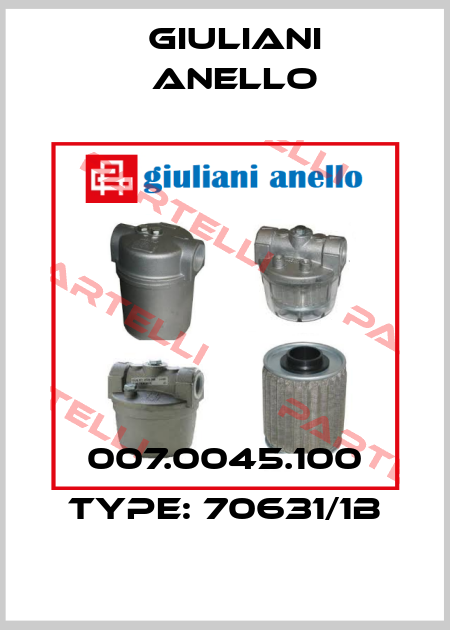 007.0045.100 Type: 70631/1B Giuliani Anello