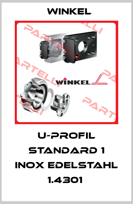 U-PROFIL STANDARD 1 INOX EDELSTAHL 1.4301  Winkel