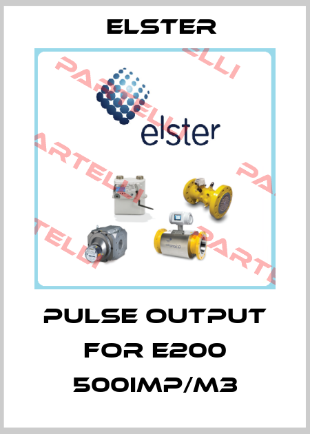 Pulse output for E200 500IMP/m3 Elster