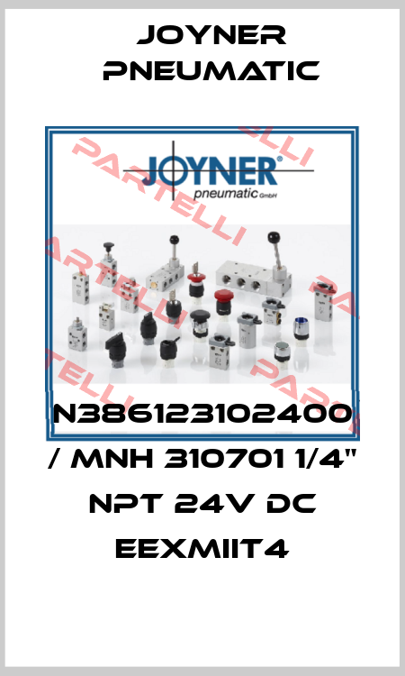 N386123102400 / MNH 310701 1/4" NPT 24V DC EExmIIT4 Joyner Pneumatic