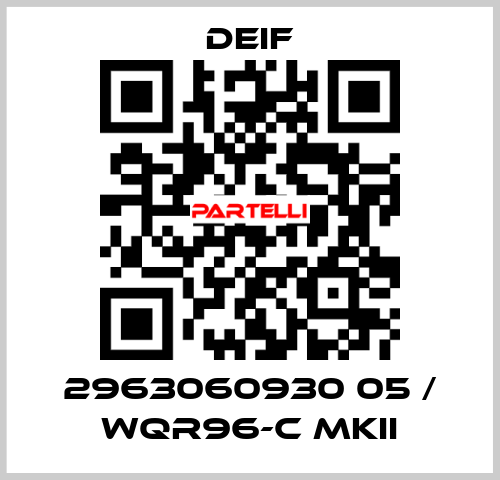 2963060930 05 / WQR96-C MKII Deif