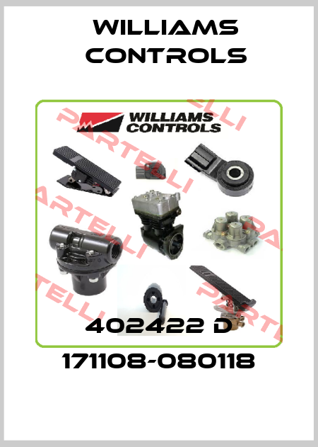402422 D 171108-080118 Williams Controls