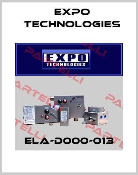 ELA-D000-013 EXPO TECHNOLOGIES INC.