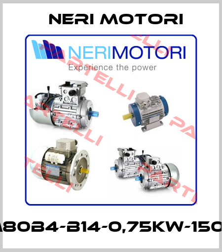 M80B4-B14-0,75kW-1500 Neri Motori