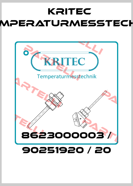 8623000003 / 90251920 / 20 Kritec Temperaturmesstechnik