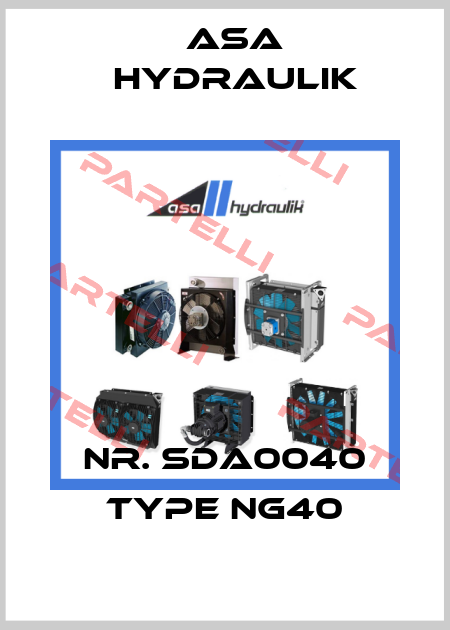 Nr. SDA0040 Type NG40 ASA Hydraulik
