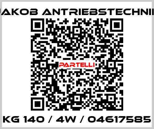 KG 140 / 4W / 04617585 Jakob Antriebstechnik