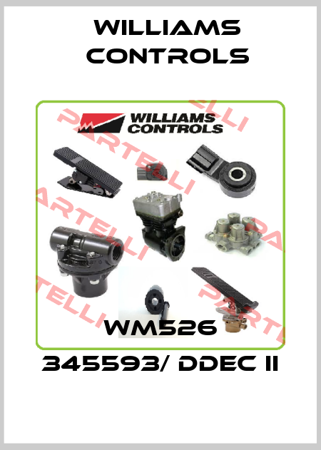 WM526 345593/ DDEC II Williams Controls