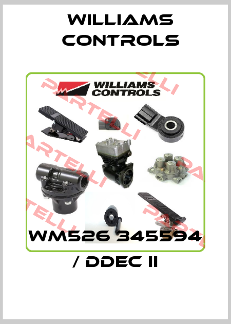 WM526 345594 / DDEC II Williams Controls