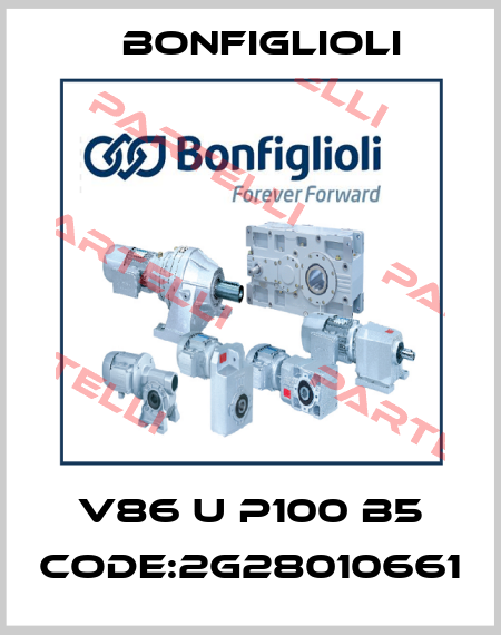 V86 U P100 B5 CODE:2G28010661 Bonfiglioli