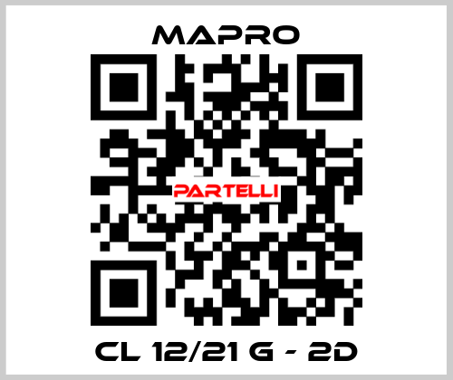 CL 12/21 G - 2D Mapro
