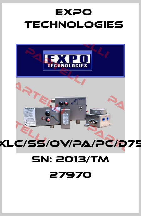 5XLC/SS/OV/PA/PC/D758 SN: 2013/TM 27970 EXPO TECHNOLOGIES INC.