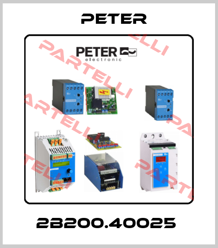 2B200.40025  Peter