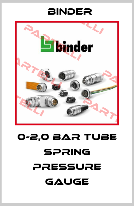 INSTRUM pressure gauge, tube spring, 0-2,0 bar, G¼", ATEX (   LPRI-025D-12-M03-SCB-G-A1-L ) Binder