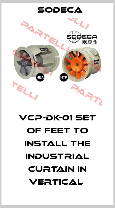 VCP-DK-01 SET OF FEET TO INSTALL THE INDUSTRIAL CURTAIN IN VERTICAL  Sodeca