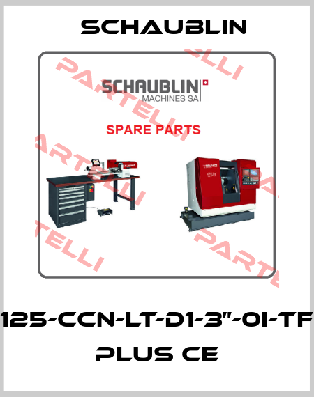 125-CCN-LT-D1-3”-0i-TF PLUS CE Schaublin