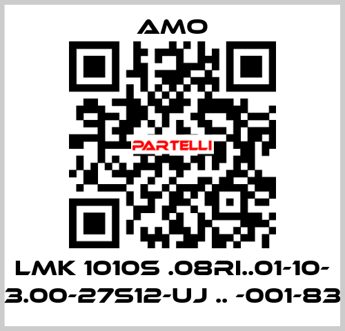 LMK 1010S .08RI..01-10- 3.00-27S12-UJ .. -001-83 Amo