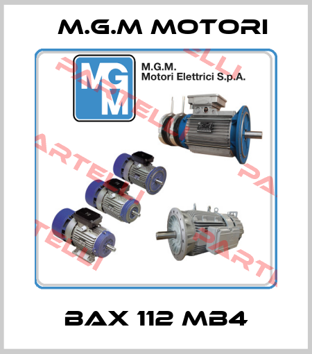 BAX 112 MB4 M.G.M MOTORI