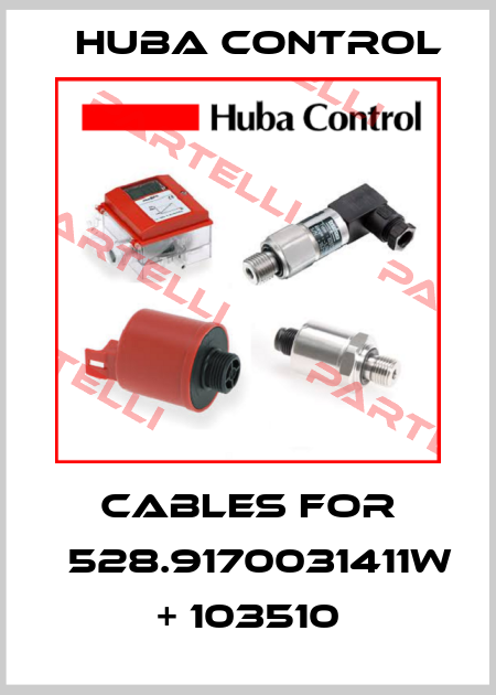 Cables FOR 	528.9170031411W + 103510 Huba Control