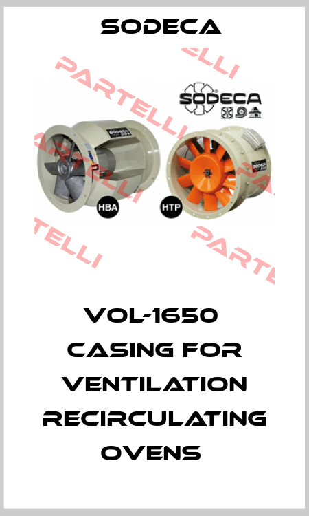 VOL-1650  CASING FOR VENTILATION RECIRCULATING OVENS  Sodeca