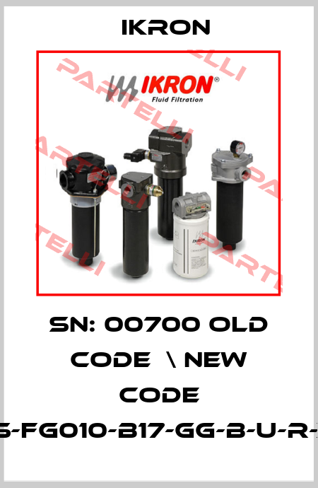 SN: 00700 Old code  \ new code HF554-20.201-AS-FG010-B17-GG-B-U-R-XB-GA-M-YN-O-K Ikron