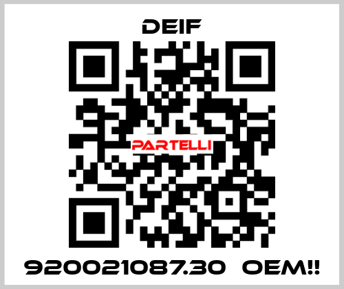 920021087.30  OEM!! Deif