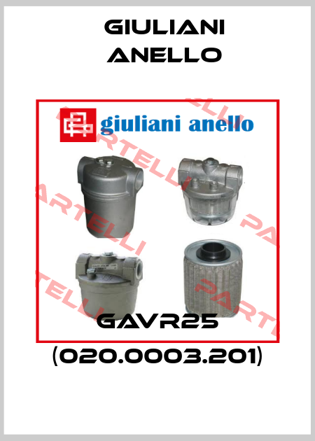 GAVR25 (020.0003.201) Giuliani Anello